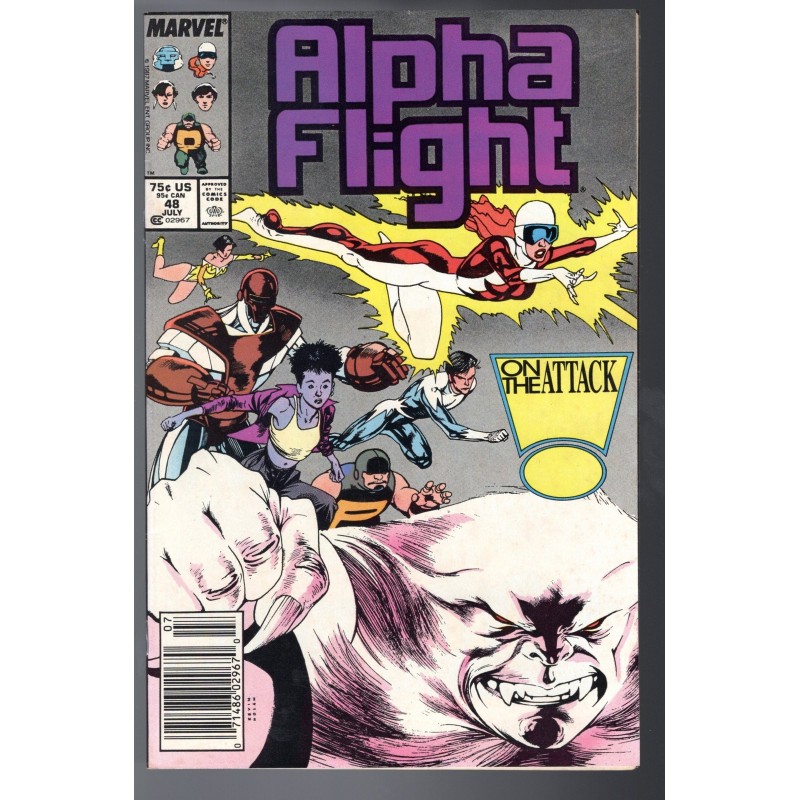 ALPHA FLIGHT 48 - MARVEL 1987 - BAGGED BOARDED - VF/NM (9.0)