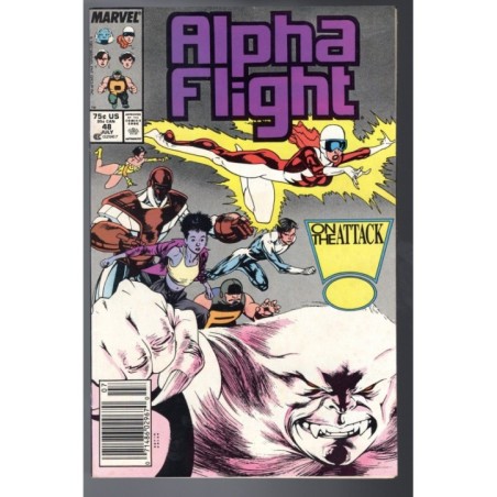 ALPHA FLIGHT 48 - MARVEL 1987 - BAGGED BOARDED - VF/NM (9.0)