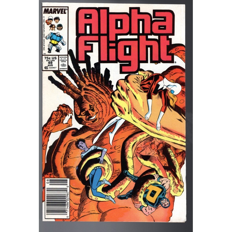 ALPHA FLIGHT 49 - MARVEL 1987 - BAGGED BOARDED - VF (8.0)
