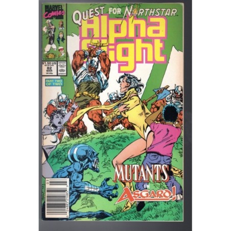 ALPHA FLIGHT 82 - MARVEL 1990 - BAGGED BOARDED - VF (8.0)