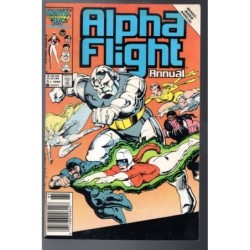 ALPHA FLIGHT ANNUAL 1  - MARVEL 1986 - BAGGED BOARDED - FN/VF (7.0)