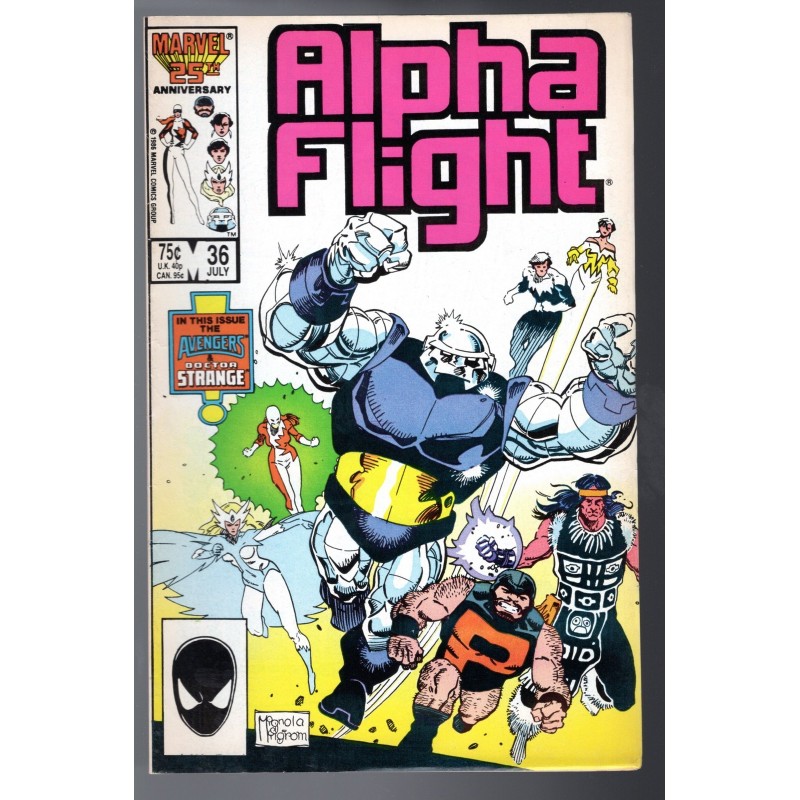 ALPHA FLIGHT 36 - MARVEL 1986 - BAGGED BOARDED - FN/VF (7.0)