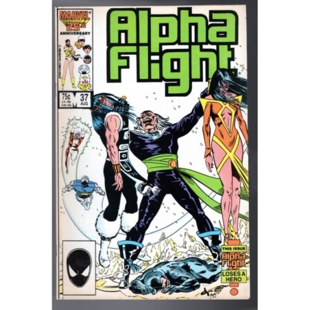 ALPHA FLIGHT 37 - MARVEL 1986 - BAGGED BOARDED - VF+(8.5)