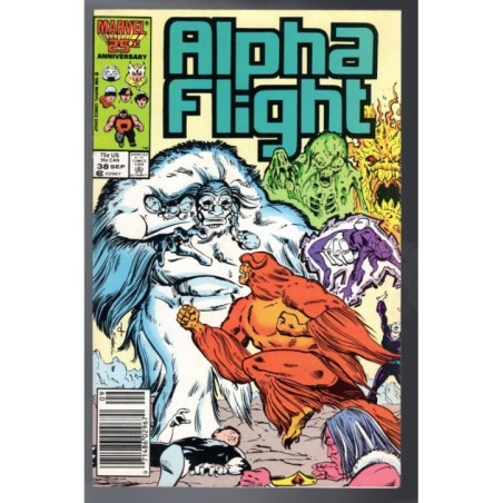 ALPHA FLIGHT 38 - MARVEL 1986 - BAGGED BOARDED - VF/NM (9.0)
