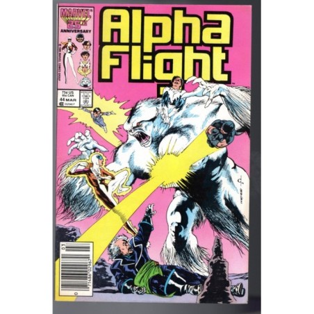 ALPHA FLIGHT 44 - MARVEL 1986 - BAGGED BOARDED - VF/NM (9.0)