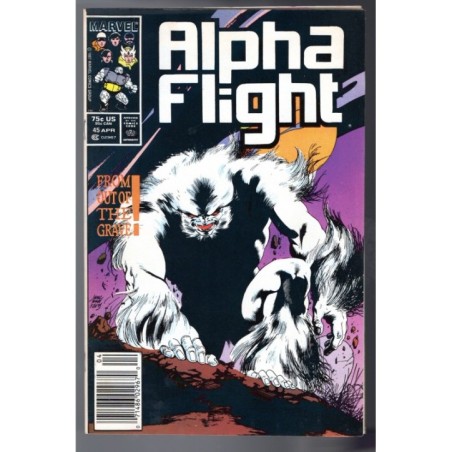 ALPHA FLIGHT 45 - MARVEL 1987 - BAGGED BOARDED - VF/NM (9.0)
