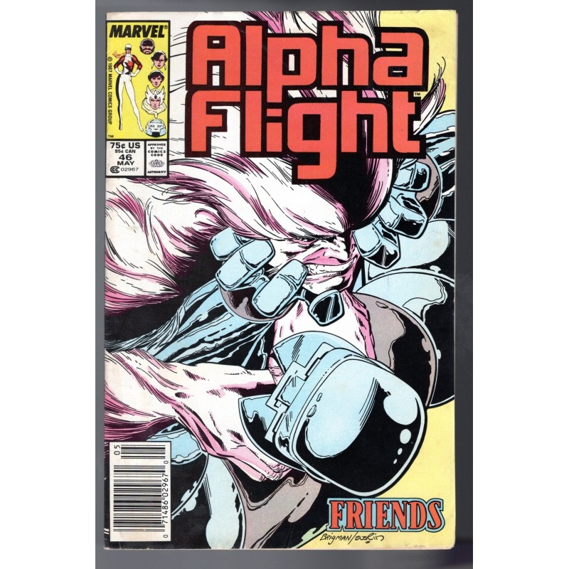 ALPHA FLIGHT 46 - MARVEL 1987 - BAGGED BOARDED - FN/VF (7.0)