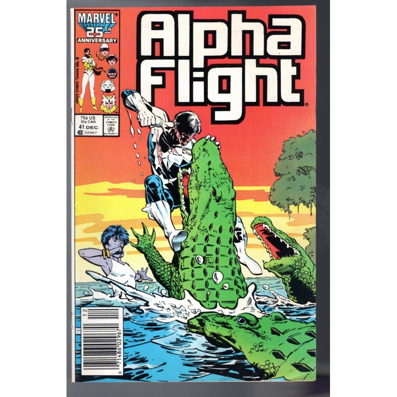 ALPHA FLIGHT 41 - MARVEL 1986 - BAGGED BOARDED - VF (8.0)