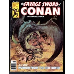THE SAVAGE SWORD OF CONAN 21 - MARVEL 1976 - BAGGED BOARDED - VF (8.0)