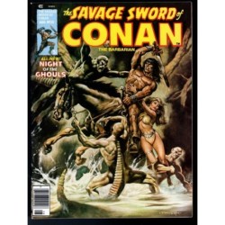 THE SAVAGE SWORD OF CONAN 32 - MARVEL 1977 - BAGGED BOARDED - VF/NM (9.0)