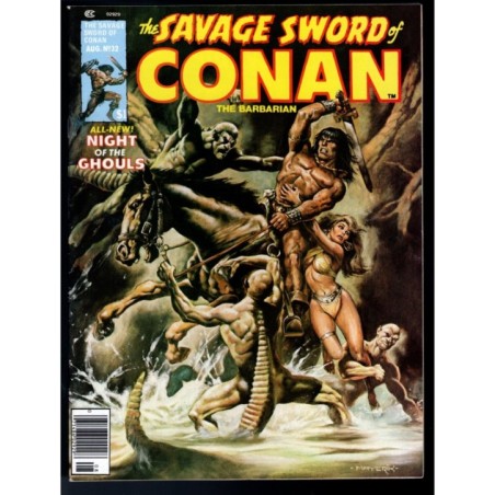 THE SAVAGE SWORD OF CONAN 32 - MARVEL 1977 - BAGGED BOARDED - VF/NM (9.0)