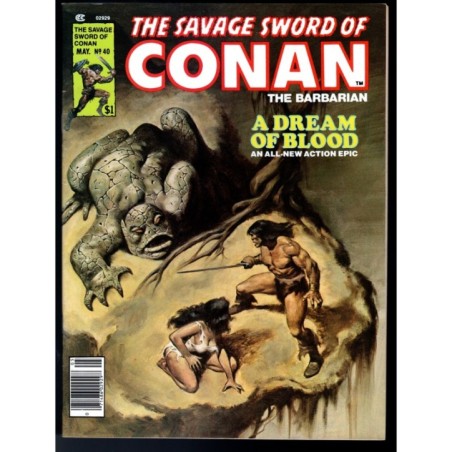 THE SAVAGE SWORD OF CONAN 40 - MARVEL 1978 - BAGGED BOARDED - NM-(9.2)