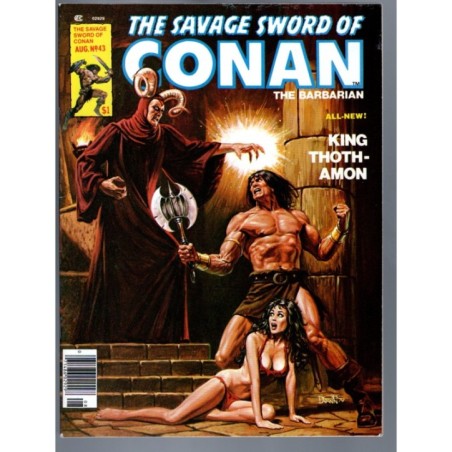 THE SAVAGE SWORD OF CONAN 43 - MARVEL 1978 - BAGGED BOARDED - NM-(9.2)