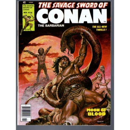 THE SAVAGE SWORD OF CONAN 46 - MARVEL 1978 - BAGGED BOARDED - NM-(9.2)