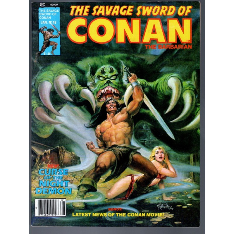 THE SAVAGE SWORD OF CONAN 48 - MARVEL 1978 - BAGGED BOARDED - NM-(9.2)