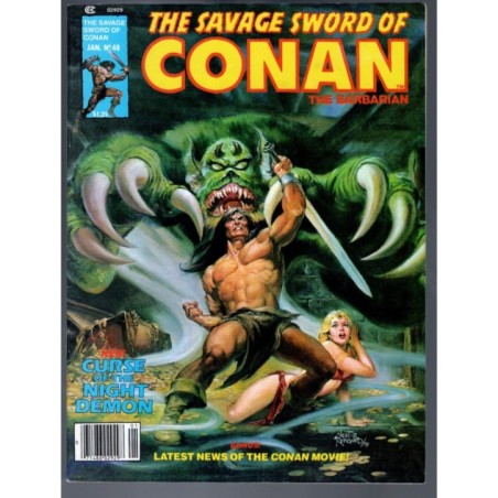 THE SAVAGE SWORD OF CONAN 48 - MARVEL 1978 - BAGGED BOARDED - NM-(9.2)