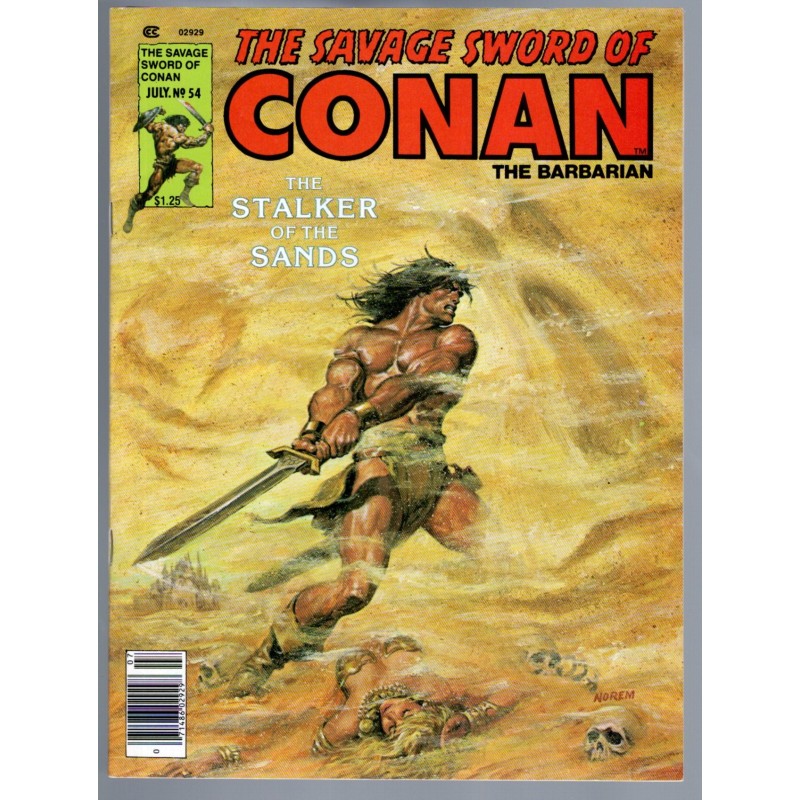 THE SAVAGE SWORD OF CONAN 54 - MARVEL 1979 - BAGGED BOARDED - NM-(9.2)