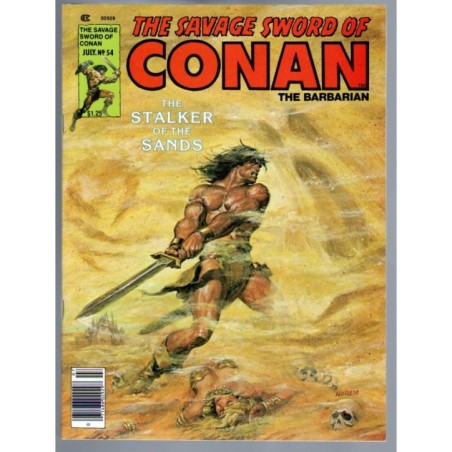 THE SAVAGE SWORD OF CONAN 54 - MARVEL 1979 - BAGGED BOARDED - NM-(9.2)