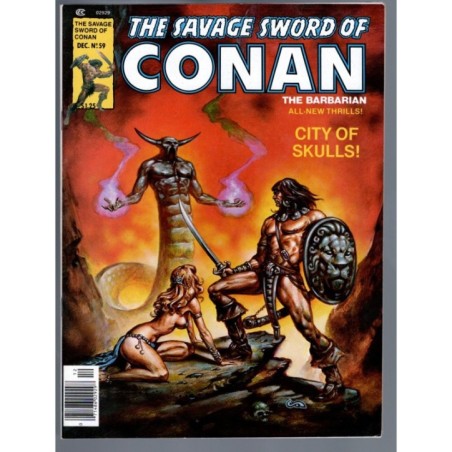 THE SAVAGE SWORD OF CONAN 59 - MARVEL 1979 - BAGGED BOARDED - NM-(9.2)