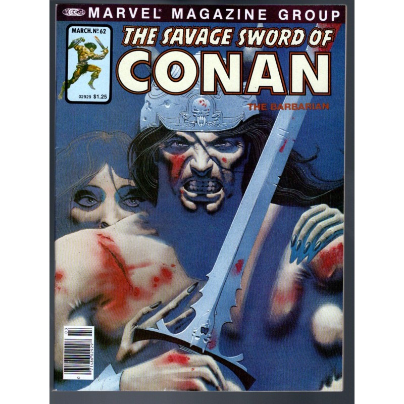 THE SAVAGE SWORD OF CONAN 62 - MARVEL 1979 - BAGGED BOARDED - NM-(9.2)
