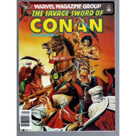 THE SAVAGE SWORD OF CONAN 63 - MARVEL 1979 - BAGGED BOARDED - NM-(9.2)