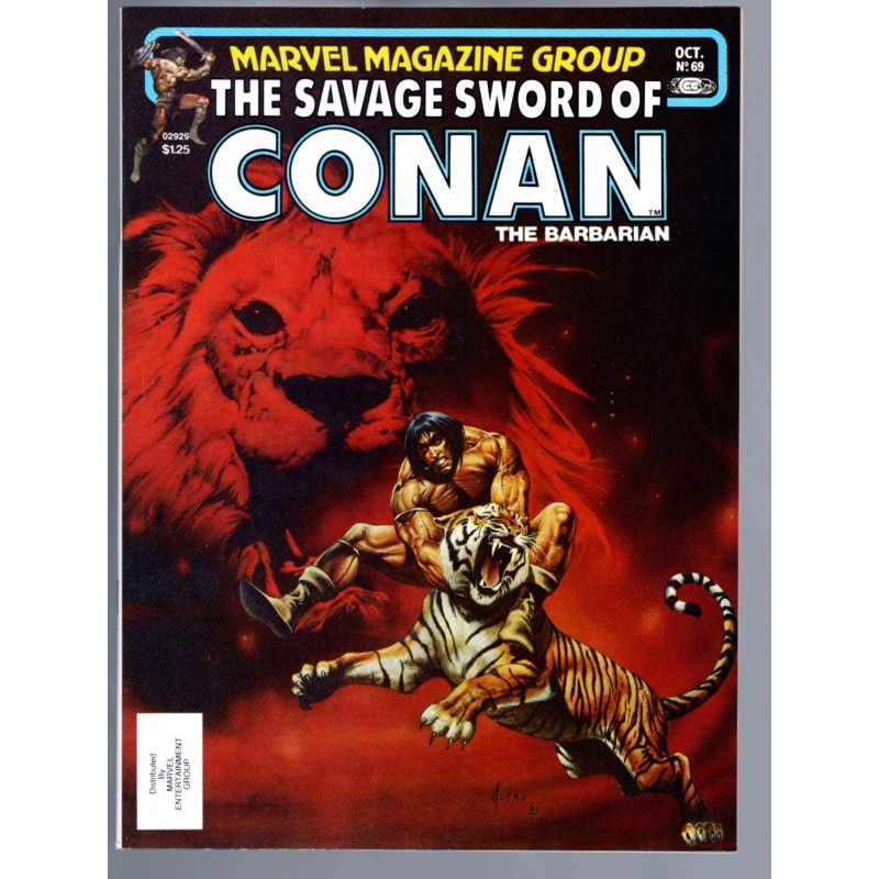 THE SAVAGE SWORD OF CONAN 69 - MARVEL 1980 - BAGGED BOARDED - NM-(9.2)