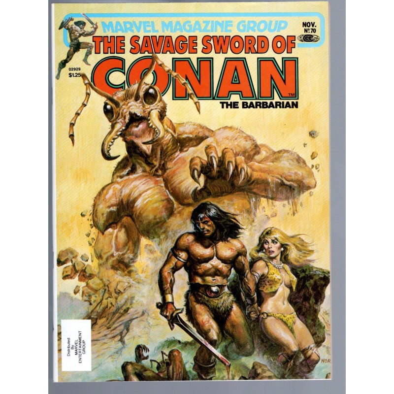 THE SAVAGE SWORD OF CONAN 70 - MARVEL 1980 - BAGGED BOARDED - NM-(9.2)
