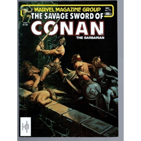 THE SAVAGE SWORD OF CONAN 71 - MARVEL 1980 - BAGGED BOARDED - NM-(9.2)