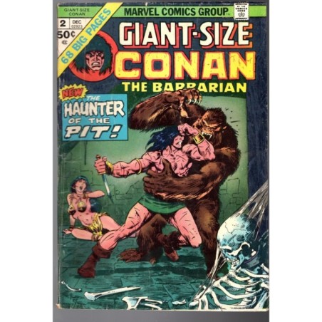 GIANT-SIZE CONAN THE BARBARIAN 2 - MARVEL 1975 - BAGGED BOARDED - VG/FN (5.0)