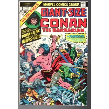 GIANT-SIZE CONAN THE BARBARIAN 5 - MARVEL 1975 - BAGGED BOARDED - FN/VF (7.0)