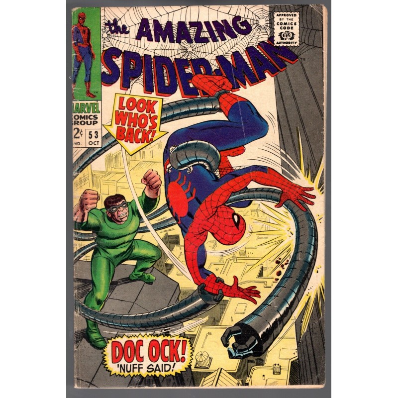 AMAZING SPIDER-MAN  53 - MARVEL 1967 - BAGGED BOARDED - VG (4.0)