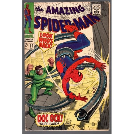 AMAZING SPIDER-MAN  53 - MARVEL 1967 - BAGGED BOARDED - VG (4.0)