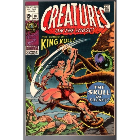 CREATURES ON THE LOOSE! 10 - MARVEL 1971 - BAGGED BOARDED - NM-(9.2)