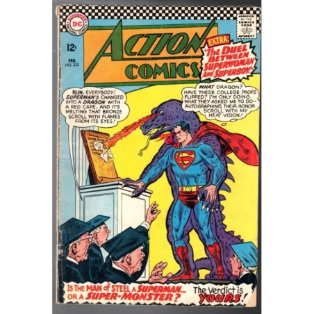 ACTION COMICS  333 - DC COMICS 1966 - BAGGED BOARDED - VG (4.0)