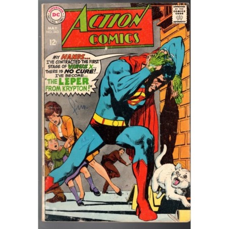 ACTION COMICS  363 - DC COMICS 1968 - BAGGED BOARDED - VG (4.0)