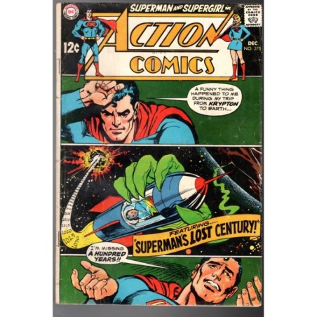 ACTION COMICS  370 - DC COMICS 1968 - BAGGED BOARDED - VG+(4.5)