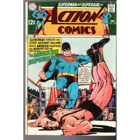 ACTION COMICS  372 - DC COMICS 1969 - BAGGED BOARDED - VG/FN (5.0)