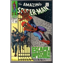 AMAZING SPIDER-MAN  65 - MARVEL 1968 - BAGGED BOARDED - FN+ (6.5)