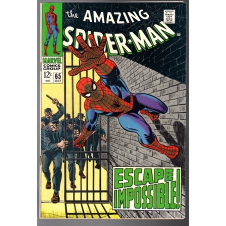 AMAZING SPIDER-MAN  65 - MARVEL 1968 - BAGGED BOARDED - FN+ (6.5)