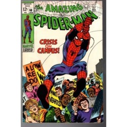 AMAZING SPIDER-MAN  68 - MARVEL 1969 - BAGGED BOARDED - FN- (5.5)