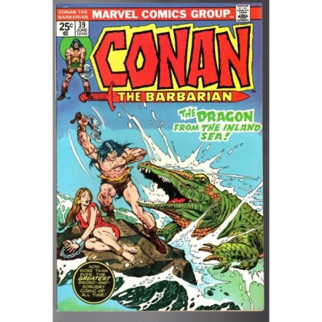 CONAN THE BARBARIAN   39 - MARVEL 1974 - BAGGED BOARDED - VF (8.0)