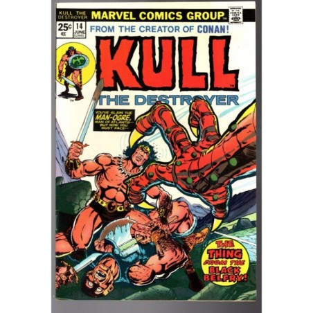 KULL THE DESTROYER  14 - MARVEL 1975 - BAGGED BOARDED - VF (8.0)