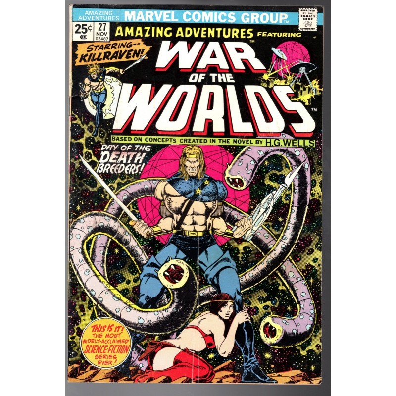 AMAZING ADVENTURES   27 - MARVEL 1974 - BAGGED BOARDED - VF (8.0)