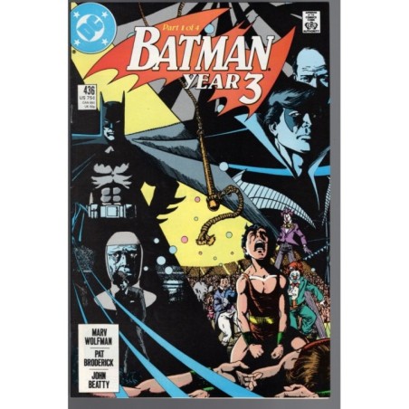 BATMAN 436 - DC COMICS 1989 - BAGGED BOARDED - NM(9.4)