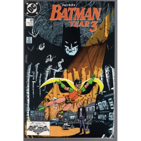 BATMAN 437 - DC COMICS 1989 - BAGGED BOARDED - NM(9.4)