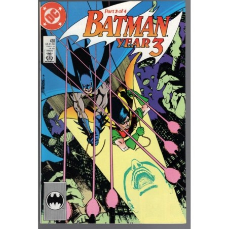 BATMAN 438 - DC COMICS 1989 - BAGGED BOARDED - NM(9.4)