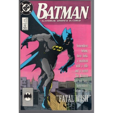 BATMAN 430 - DC COMICS 1989 - BAGGED BOARDED - NM(9.4)
