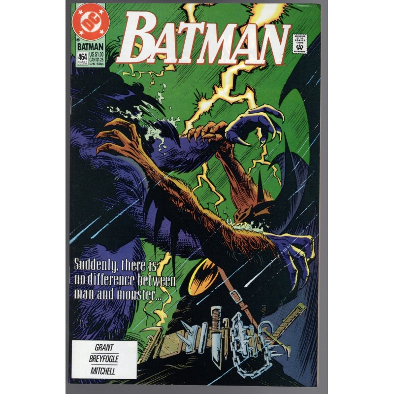 BATMAN 464 - DC COMICS 1991 - BAGGED BOARDED - NM(9.4)