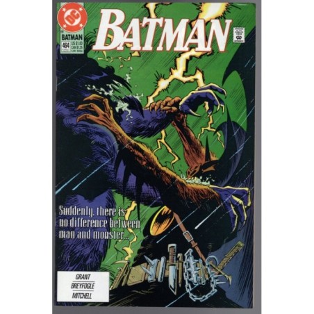 BATMAN 464 - DC COMICS 1991 - BAGGED BOARDED - NM(9.4)