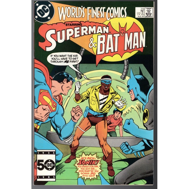 WORLD'S FINEST COMICS 318 - DC COMICS 1985 - BAGGED BOARDED - NM(9.4)
